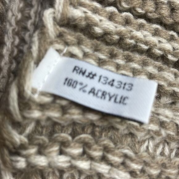 NWOT Unbranded Taupe/Brown Chunky Infinity Scarf - Picture 6 of 6